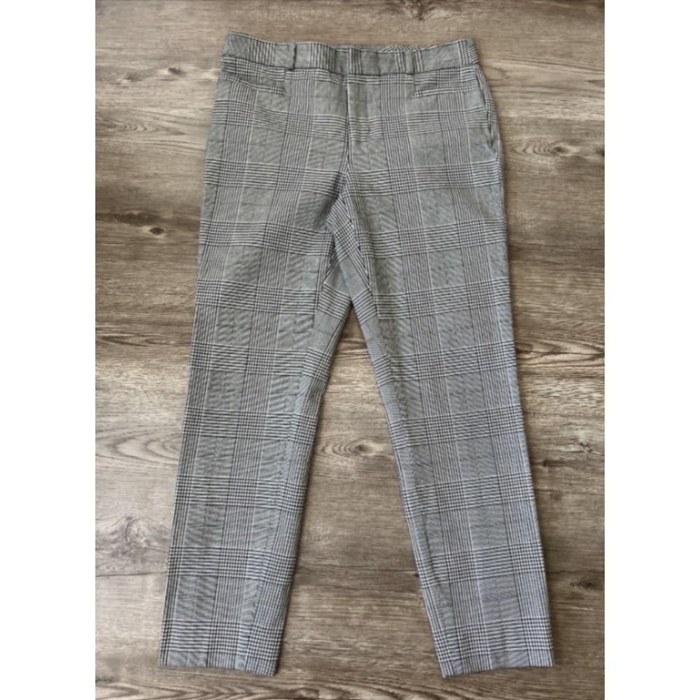Banana Republic Sloan Plaid Ankle Pants Womens 4 Slim Stretch Workwear
